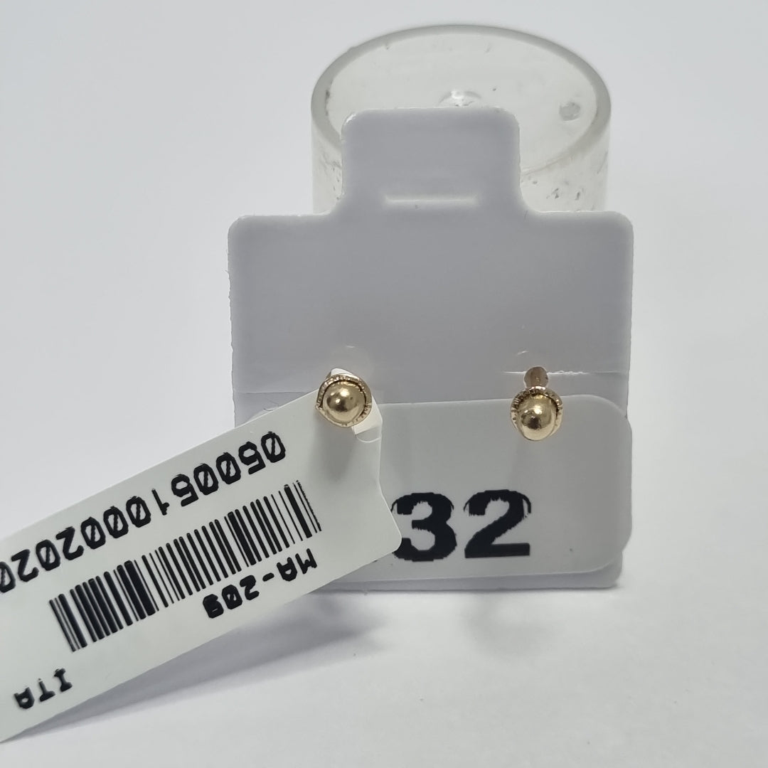 BROQUELES ORO 10K 1 (NUEVO)