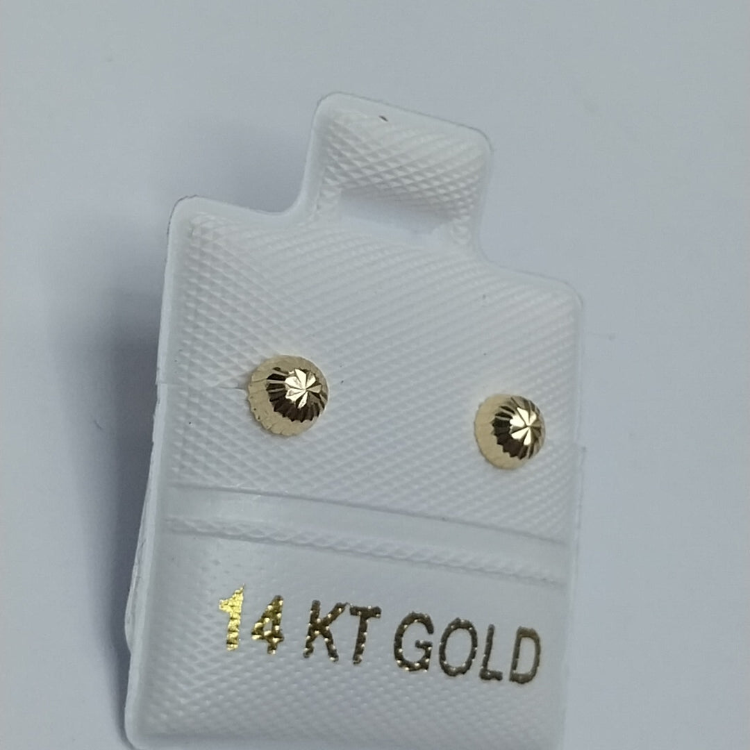 BROQUELES ORO 14K 1 (NUEVO)