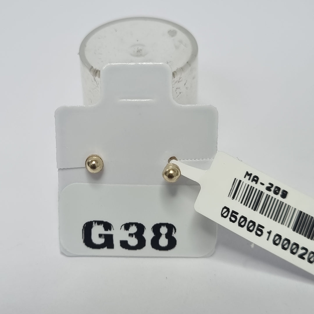 BROQUELES ORO 10K 1 (NUEVO)