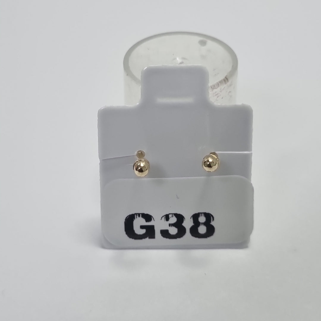 BROQUELES ORO 10K 1 (NUEVO)