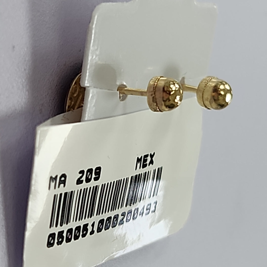 BROQUELES ORO 14K 1 (NUEVO)