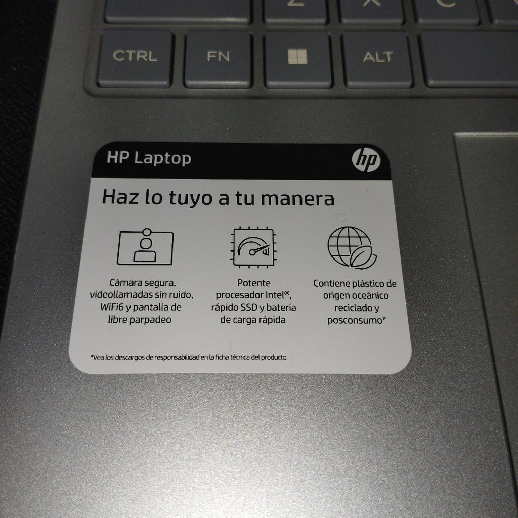 LAPTOP HP 15-FD0000LA (2023) 512 GB SSD 8 GB RAM (SEMINUEVO)