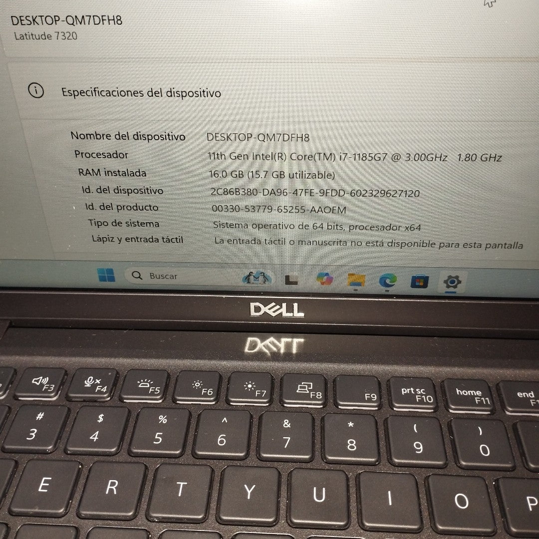 LAPTOP DELL LATITUDE 7320 DETACHABLE (2022) 256 GB SSD 16 GB RAM (SEMINUEVO)
