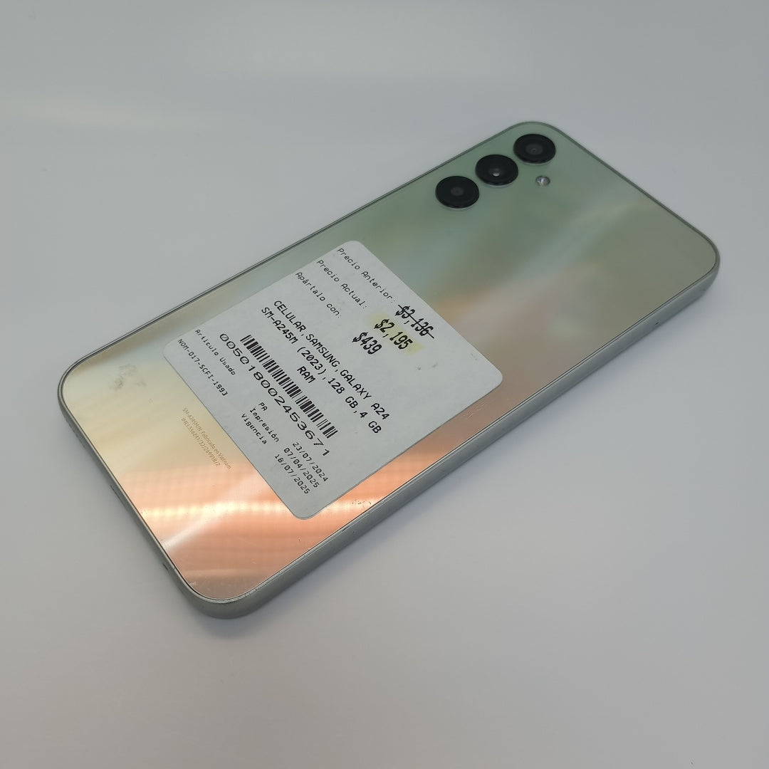 CELULAR SAMSUNG GALAXY A24 SM-A245M (2023) 128 GB 4 GB RAM (SEMINUEVO)