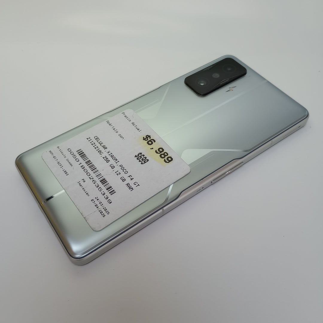 CELULAR XIAOMI POCO F4 GT 21121210G 256 GB 12 GB RAM (SEMINUEVO)