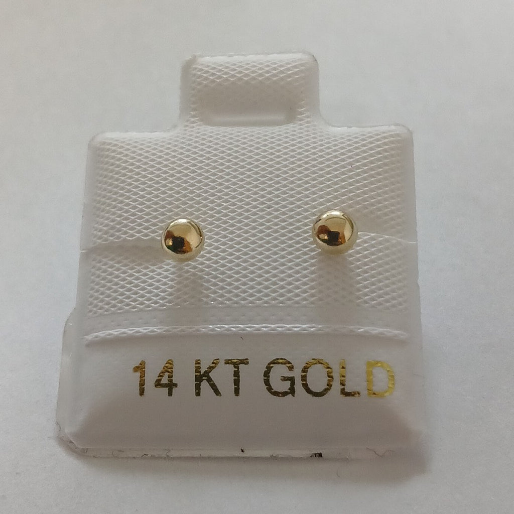 BROQUELES ORO 14K 1 (NUEVO)