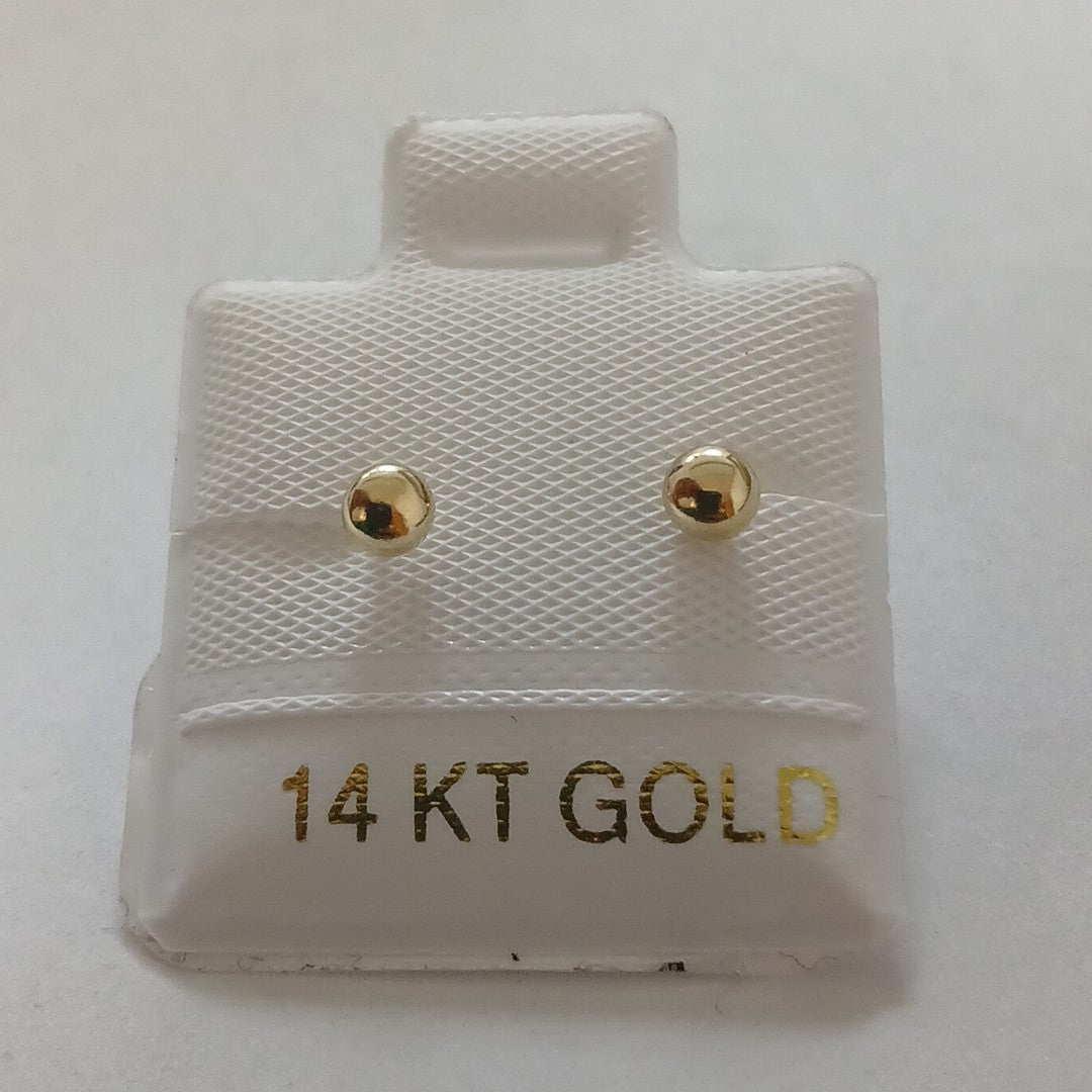 BROQUELES ORO 14K 1 (NUEVO)