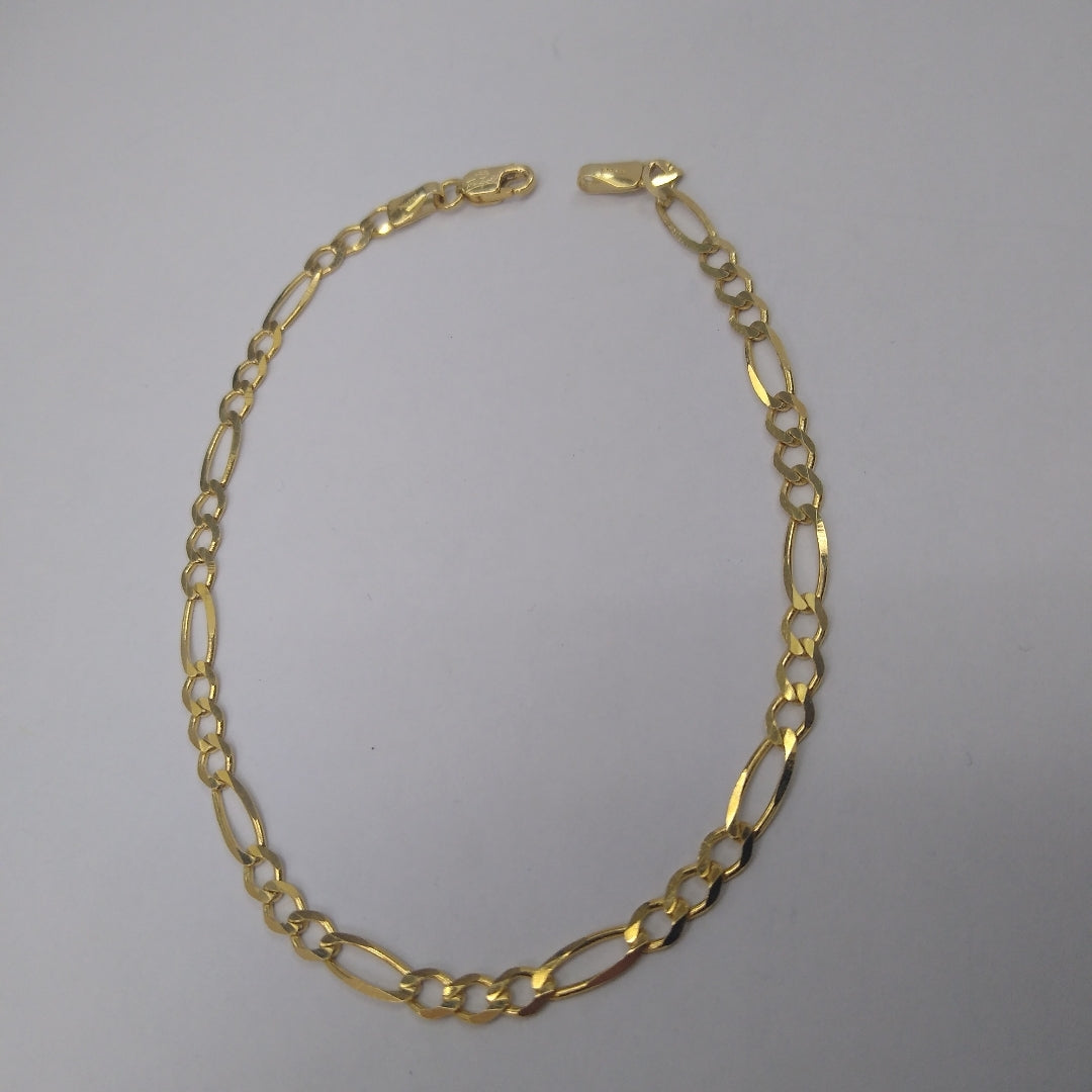 PULSERAS CABALLERO CARTIER 3*1 AMARILLA ORO 14K 3.1 (NUEVO)