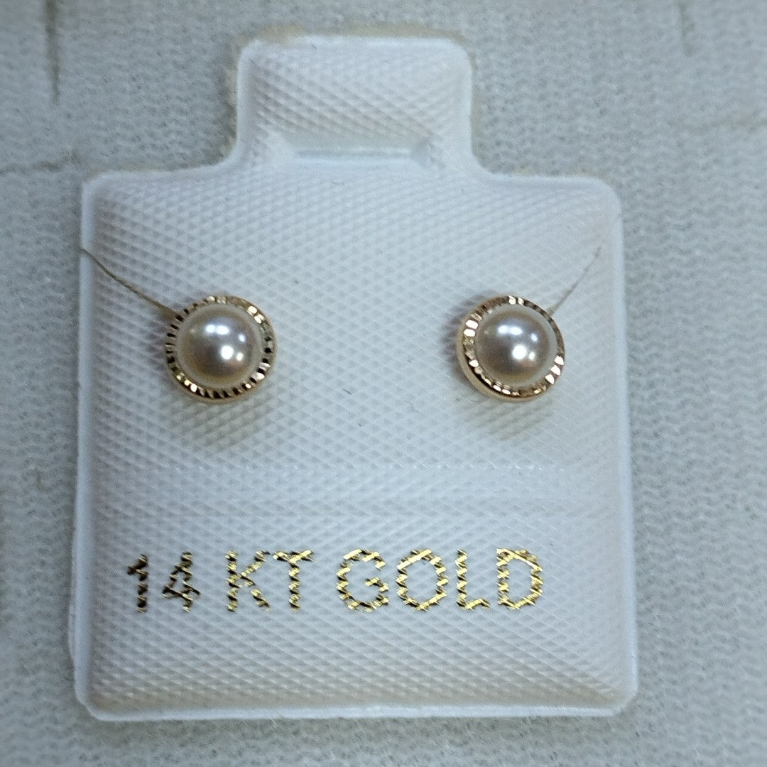 BROQUELES ORO 14K 1 (NUEVO)