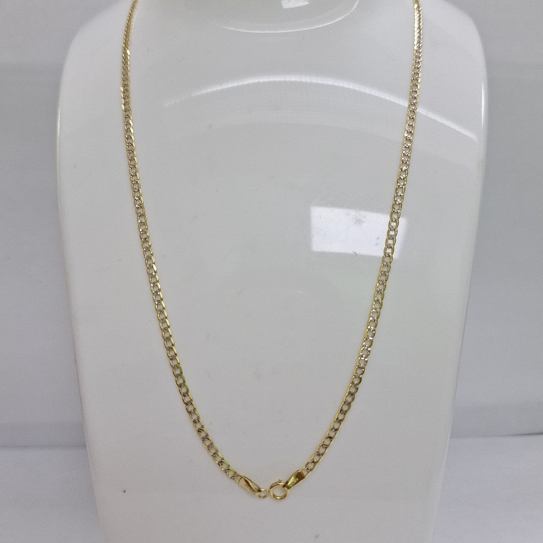CADENAS BARBADA DIAMANTADA ORO 14K 4.4 (NUEVO)