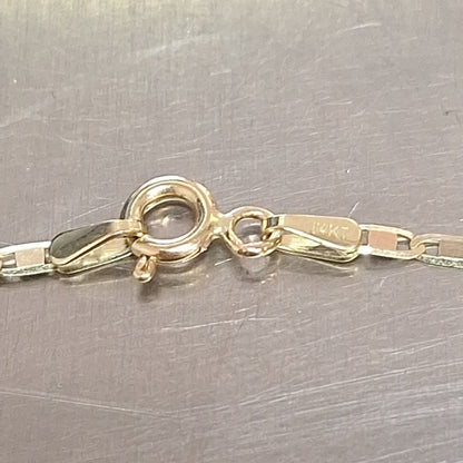 CADENAS VALENTINA/ESPEJO ORO 14K 2.6 (NUEVO)