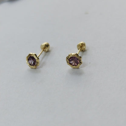 BROQUELES ORO 14K 1 (NUEVO)