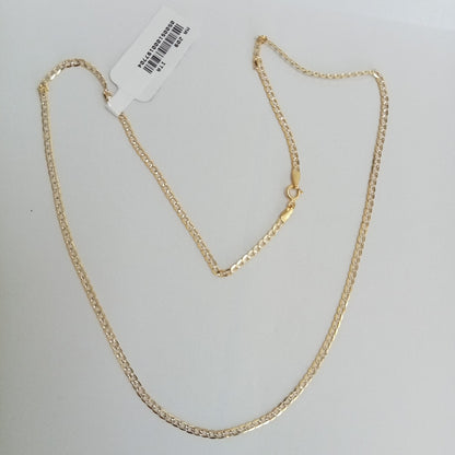 CADENAS BARBADA DIAMANTADA ORO 14K 4.3 (NUEVO)
