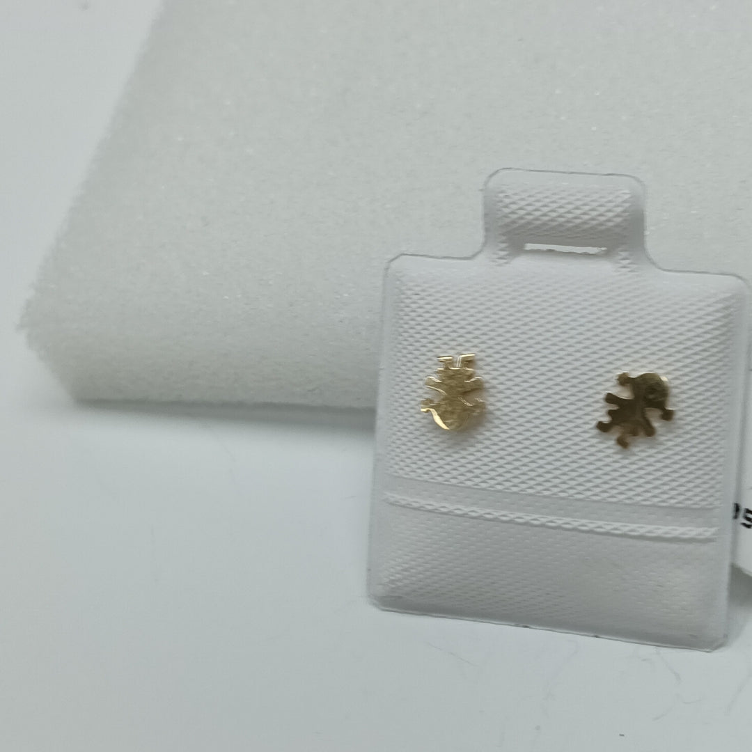 BROQUELES ORO 14K 1 (NUEVO)