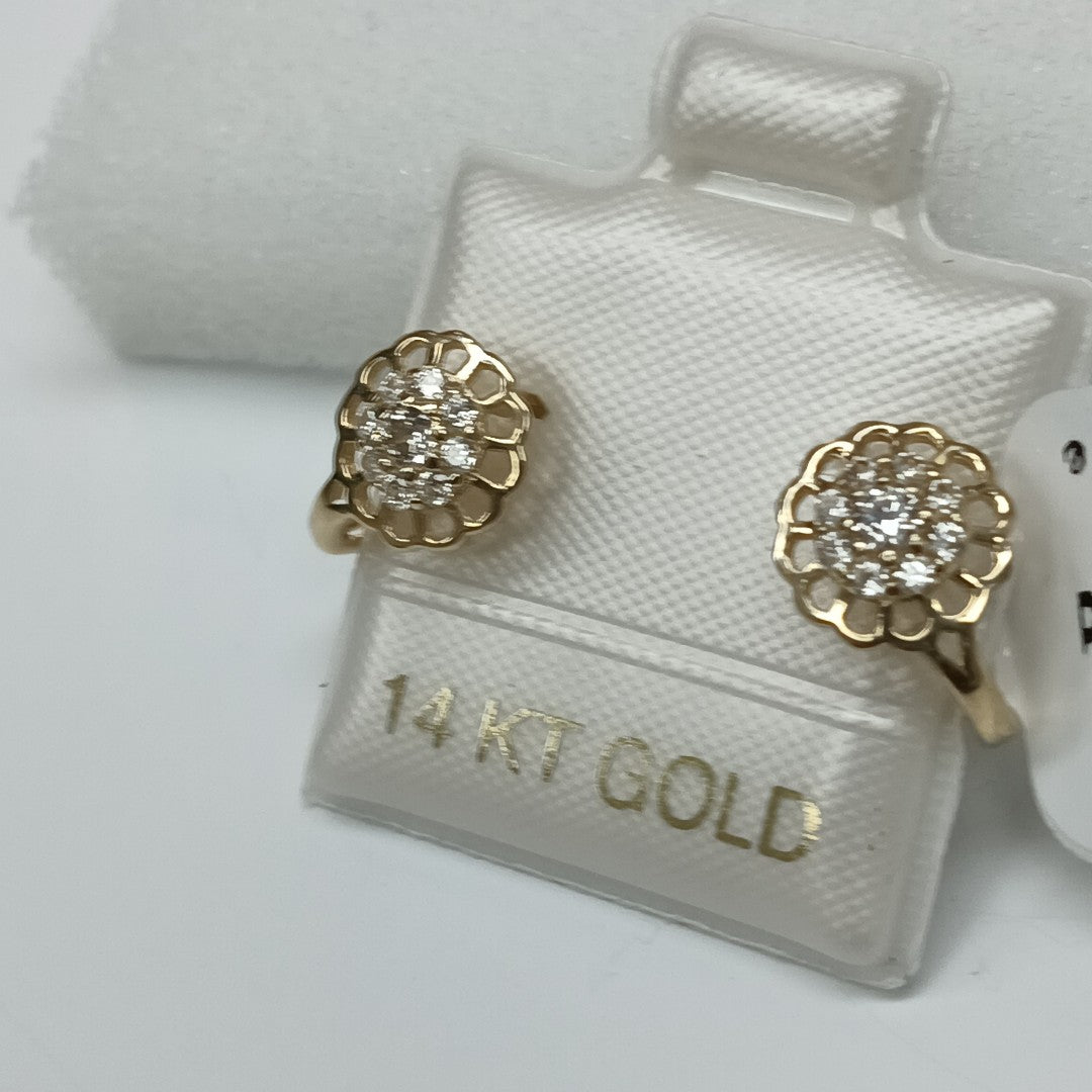BROQUELES ORO 14K 1.1 (NUEVO)
