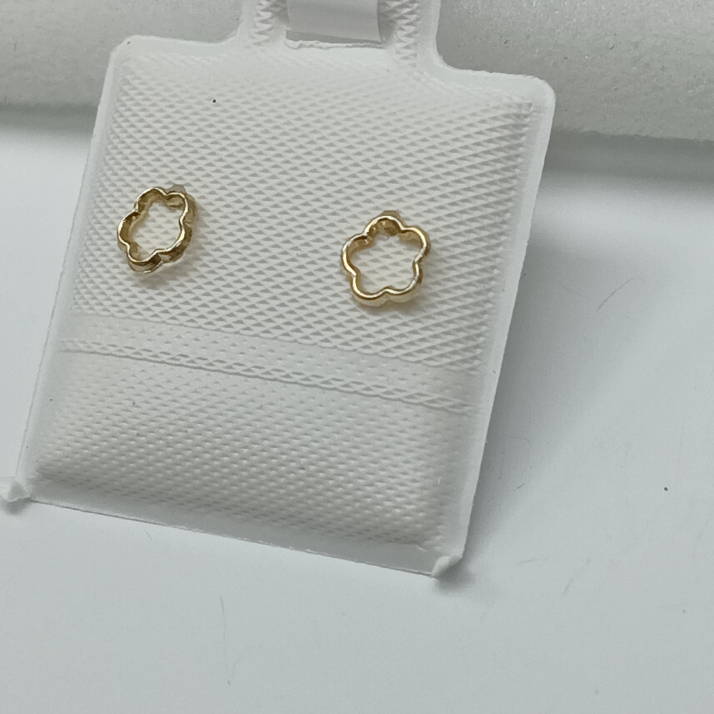 BROQUELES ORO 14K 1 GRS (NUEVO)