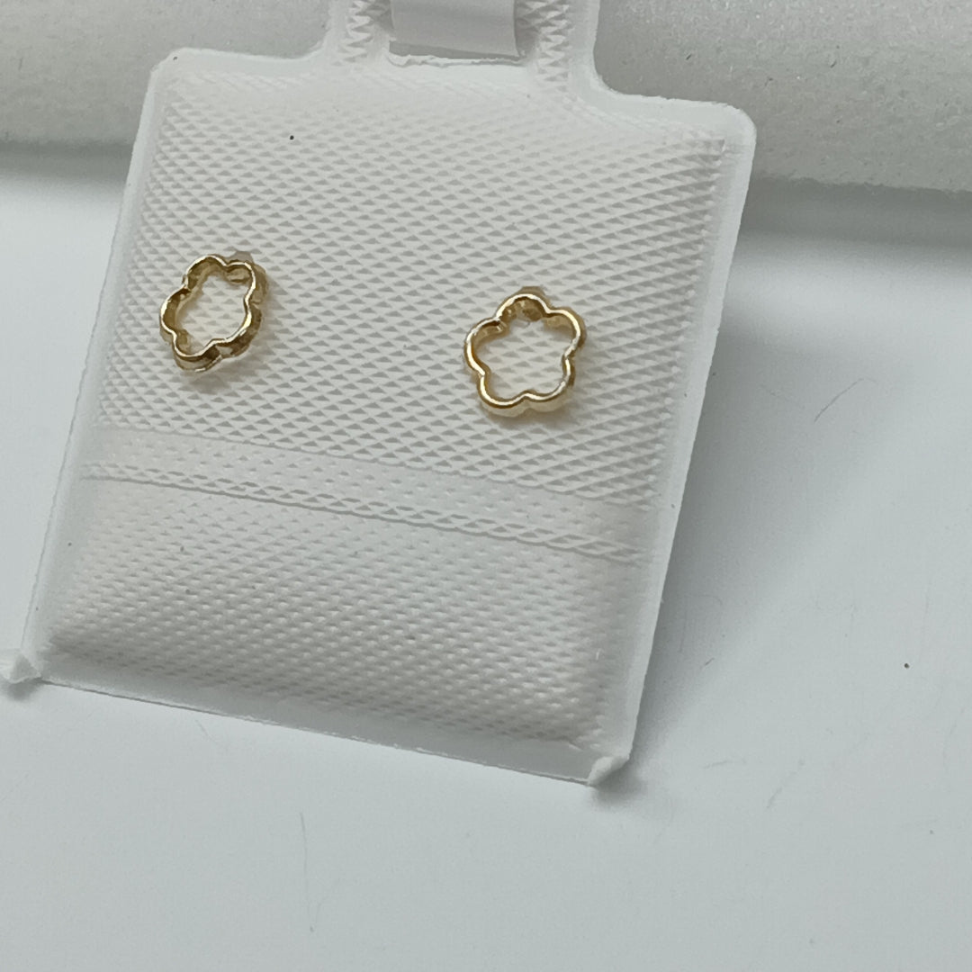 BROQUELES ORO 14K 1 GRS (NUEVO)