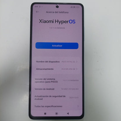 CELULAR XIAOMI POCO X5 PRO 22101320G (2023) 256 GB 8 GB RAM (SEMINUEVO)