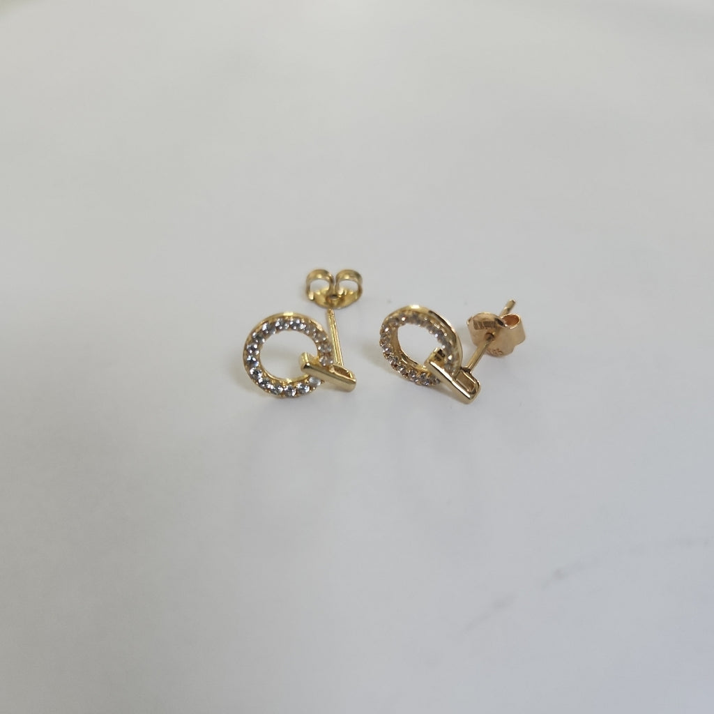 BROQUELES ORO 14K 1.5 (NUEVO)