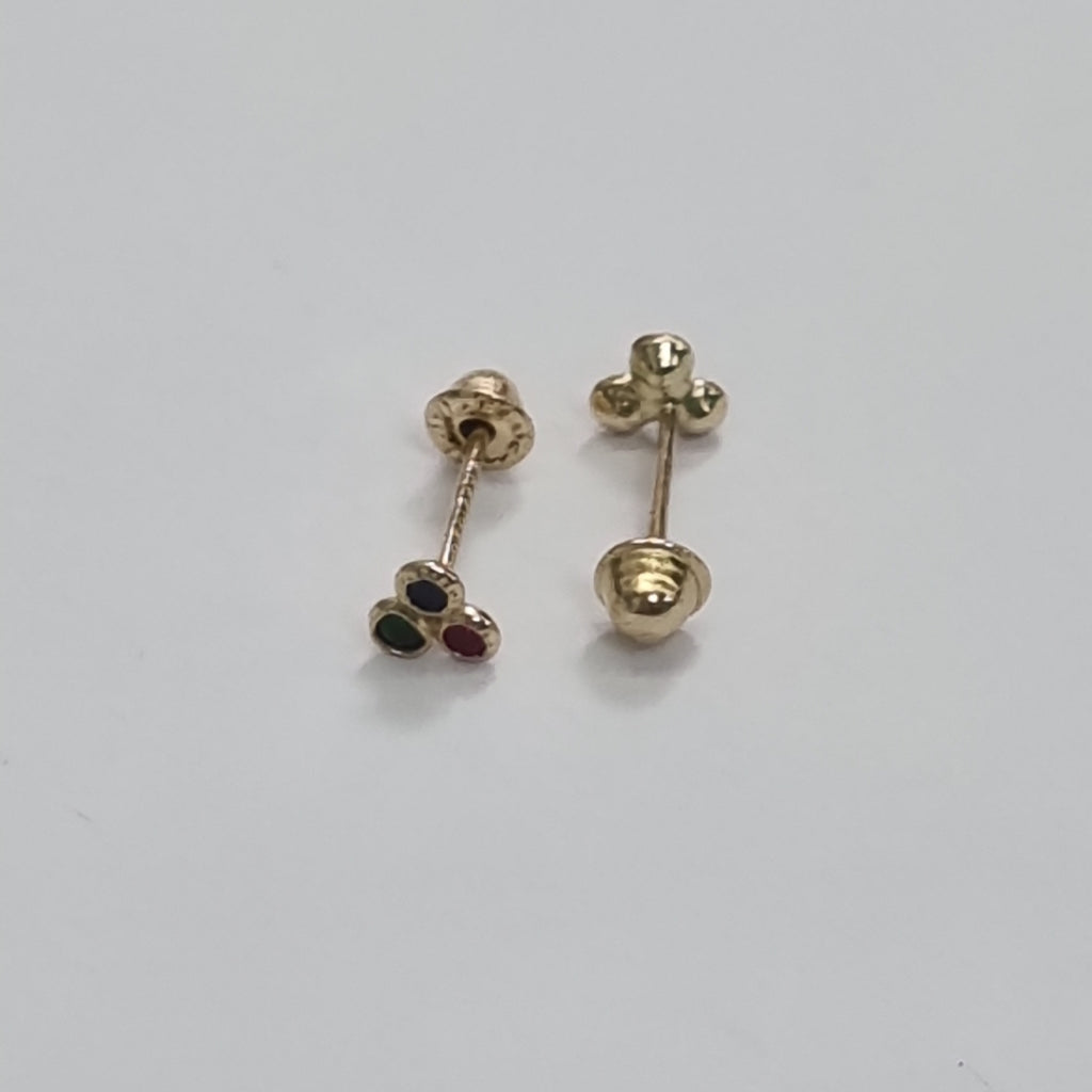 BROQUELES ORO 14K 1 (NUEVO)