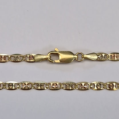 CADENAS VALENTINA/ESPEJO ORO 14K 5.7 (NUEVO)
