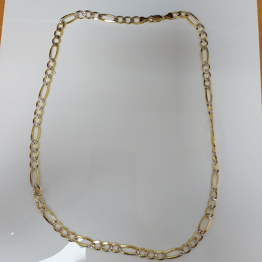 CADENAS CARTIER 3*1 DIAMANTADA ORO 10K 29.6 (NUEVO)