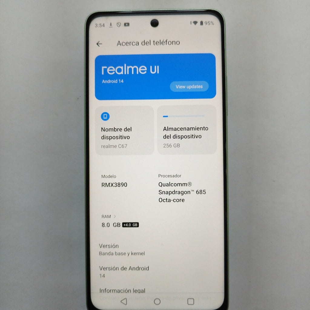 CELULAR REALME C67 RMX3890 (2023) 256 GB 8 GB RAM (SEMINUEVO)