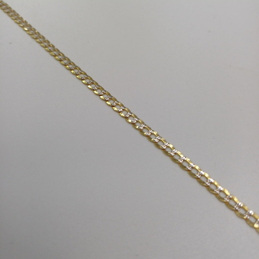 CADENAS BARBADA DIAMANTADA ORO 14K 6.2 (NUEVO)
