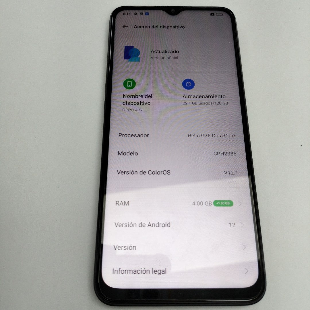 CELULAR OPPO  A57 CPH2387 128 GB 4 GB RAM (SEMINUEVO)