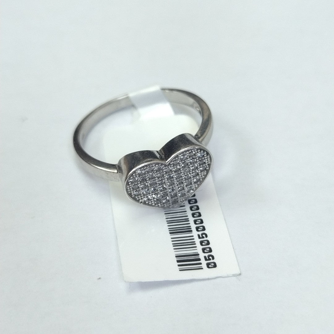 10212AND00075B1178 FRD5 ANILLO DE CORAZON CON CIRCONIAS O/B ORO 14K 3.9GRS (NUEVO)