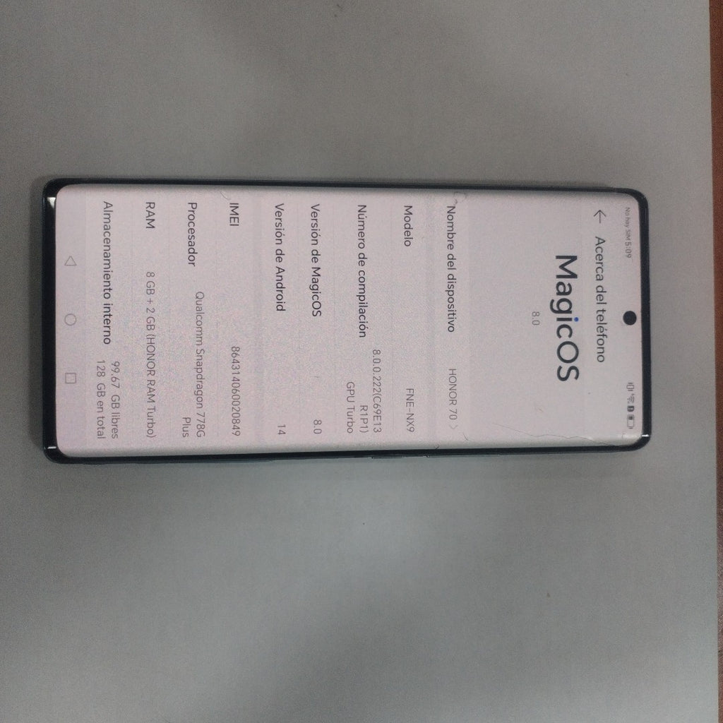 CELULAR HONOR 70 FNE-NX9 128 GB 8 GB RAM (SEMINUEVO)