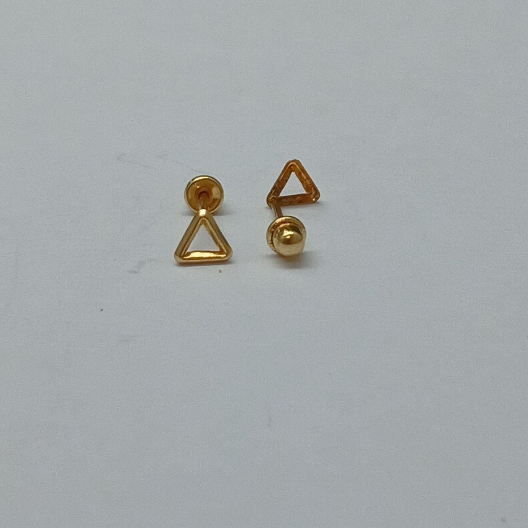 BROQUELES ORO 14K 1 (NUEVO)