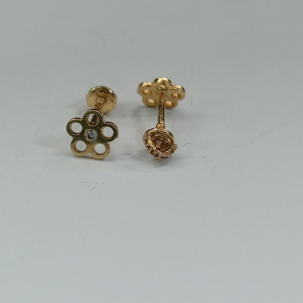 10342BRO45100B607 FRD37 BROQUELES ORO 14K 1PZAS (NUEVO)