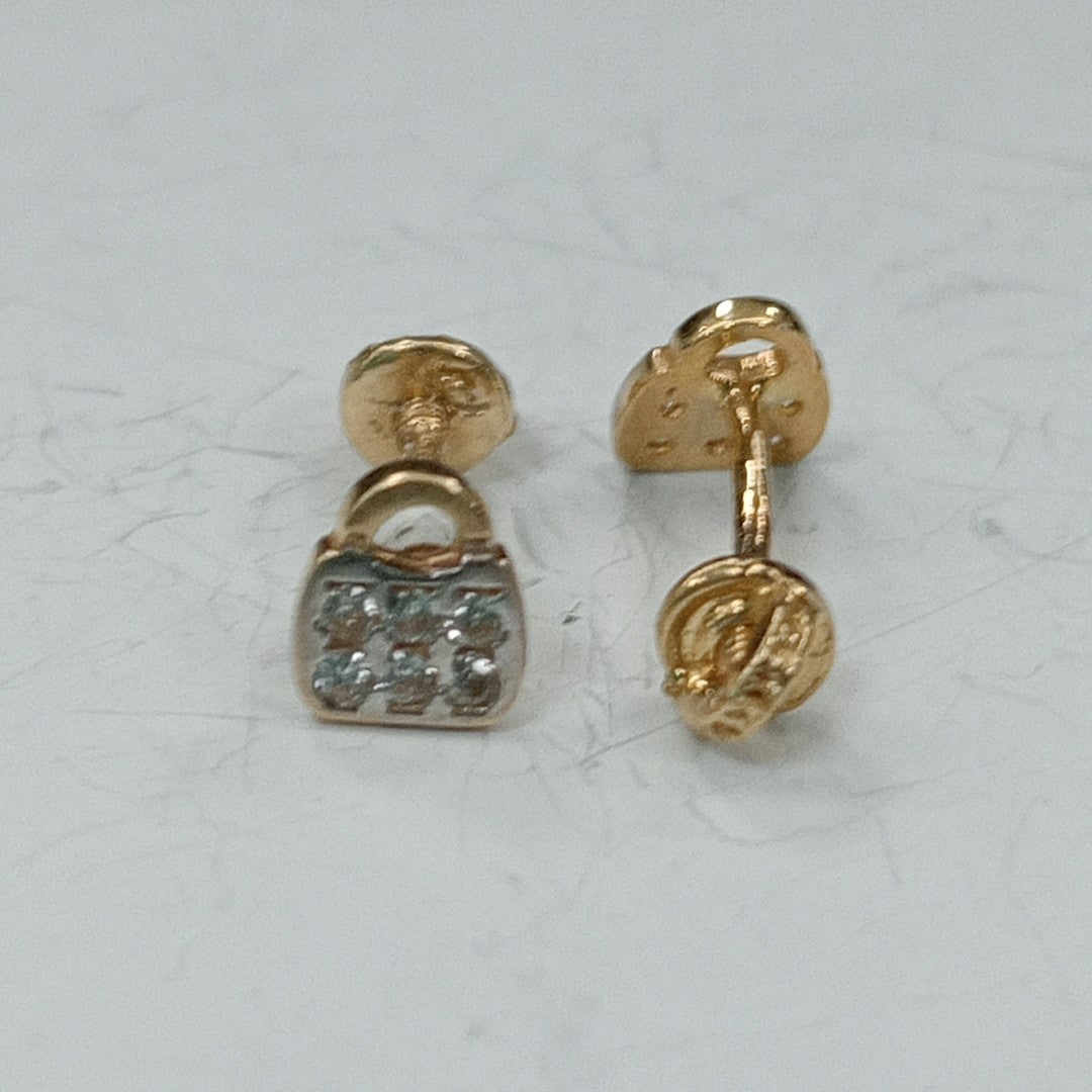 BROQUELES ORO 14K 1 (NUEVO)