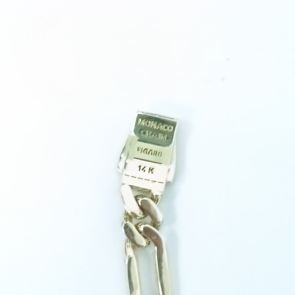 PULSERA CABALLERO MONACO ORO 14K 17.4 (NUEVO)