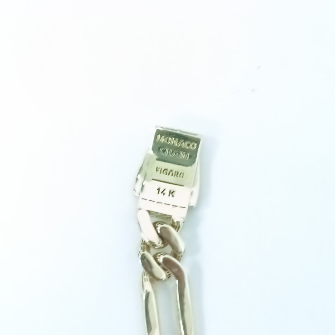 PULSERA CABALLERO MONACO ORO 14K 17.4 (NUEVO)