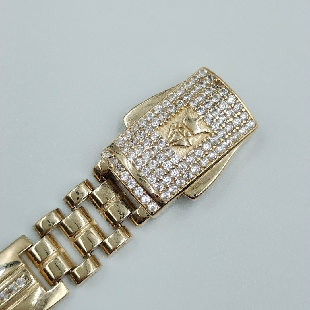 PULSERAS CABALLERO ORO 14K 21.4 (NUEVO)