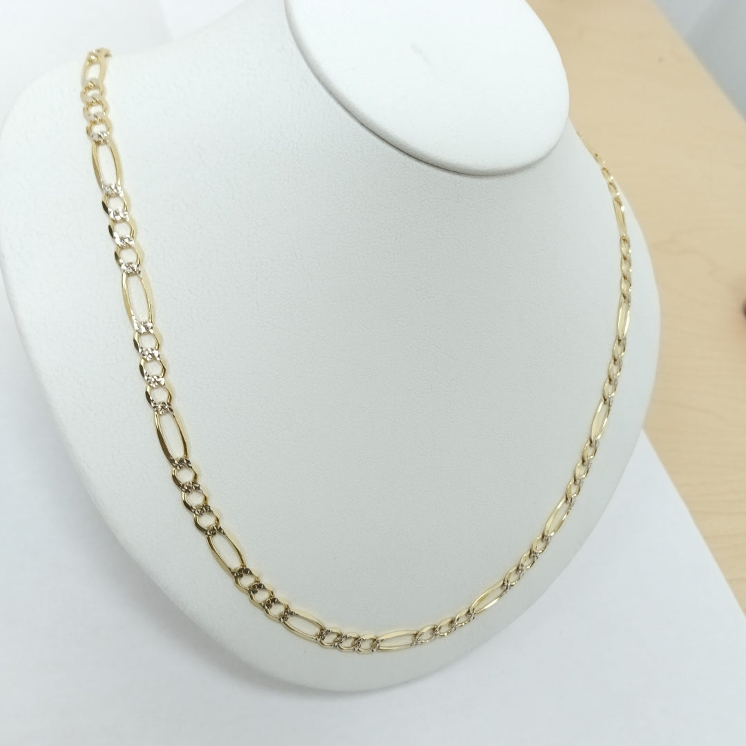 CADENAS CARTIER 3*1 DIAMANTADA ORO 10K 15.4 (NUEVO)