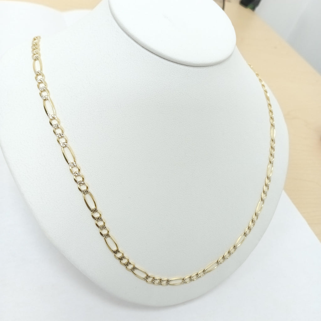 CADENAS CARTIER 3*1 DIAMANTADA ORO 10K 11.4 (NUEVO)