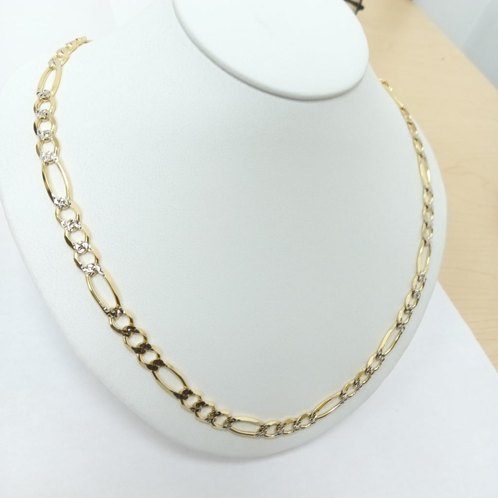 CADENAS CARTIER 3*1 DIAMANTADA ORO 10K 27.3 (NUEVO)