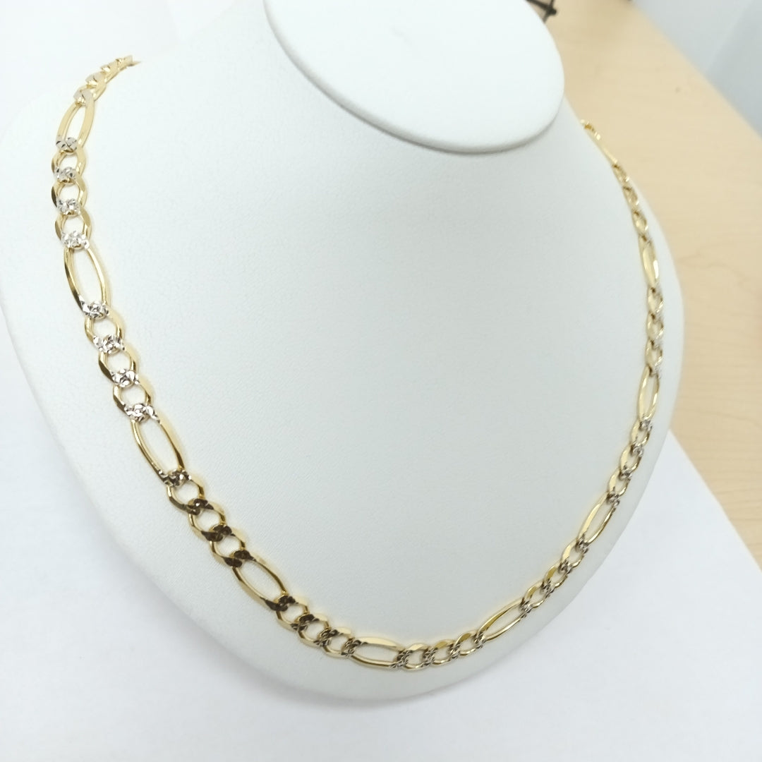 CADENAS CARTIER 3*1 DIAMANTADA ORO 10K 27.3 (NUEVO)