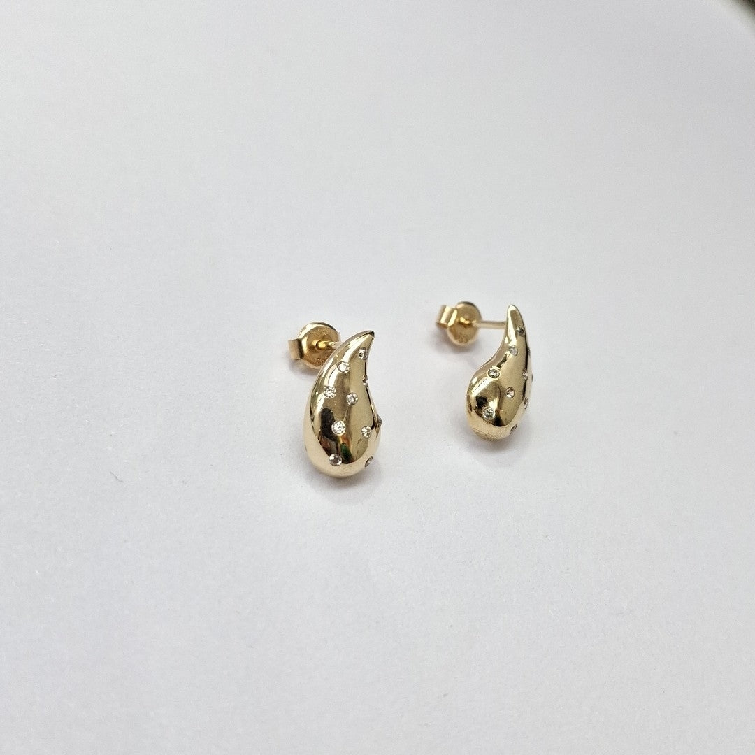 BROQUELES ORO 14K 2.1 (NUEVO)