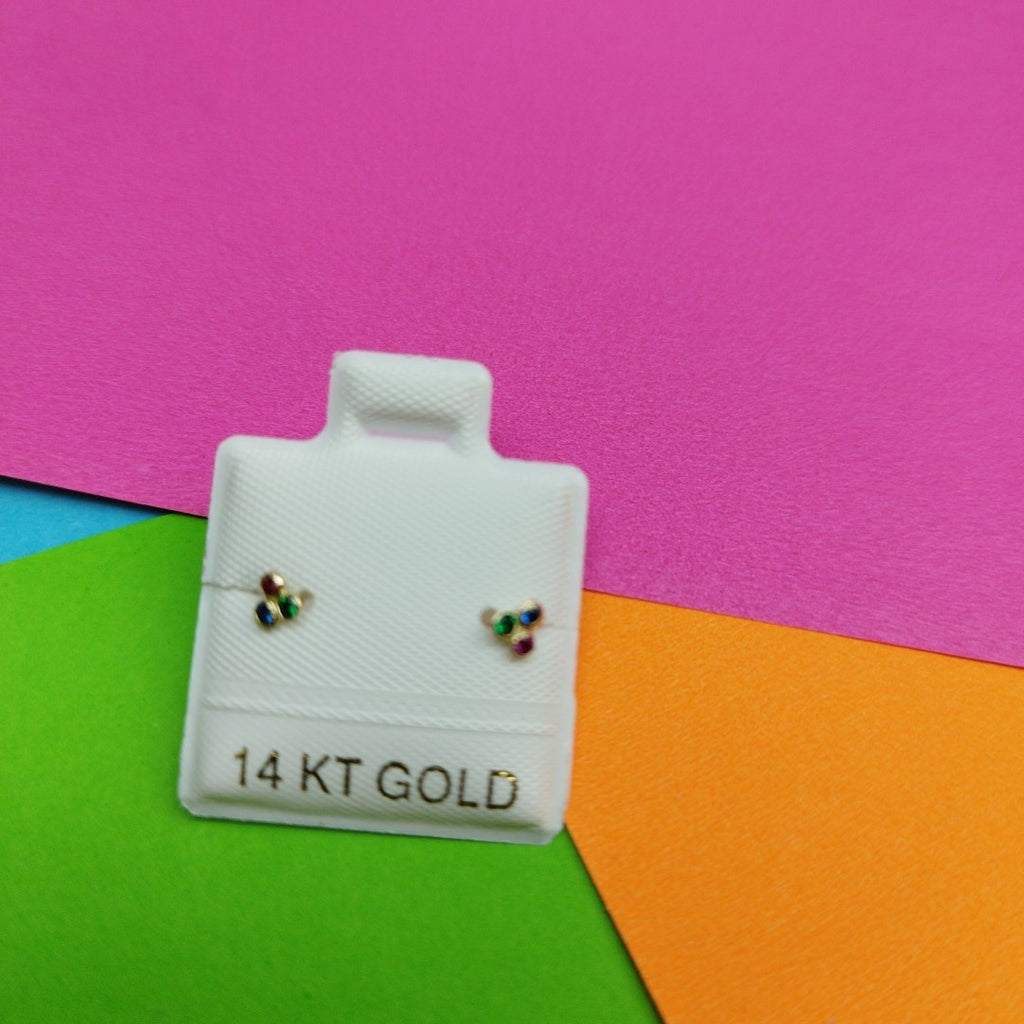 BROQUELES ORO 14K 1 (NUEVO)