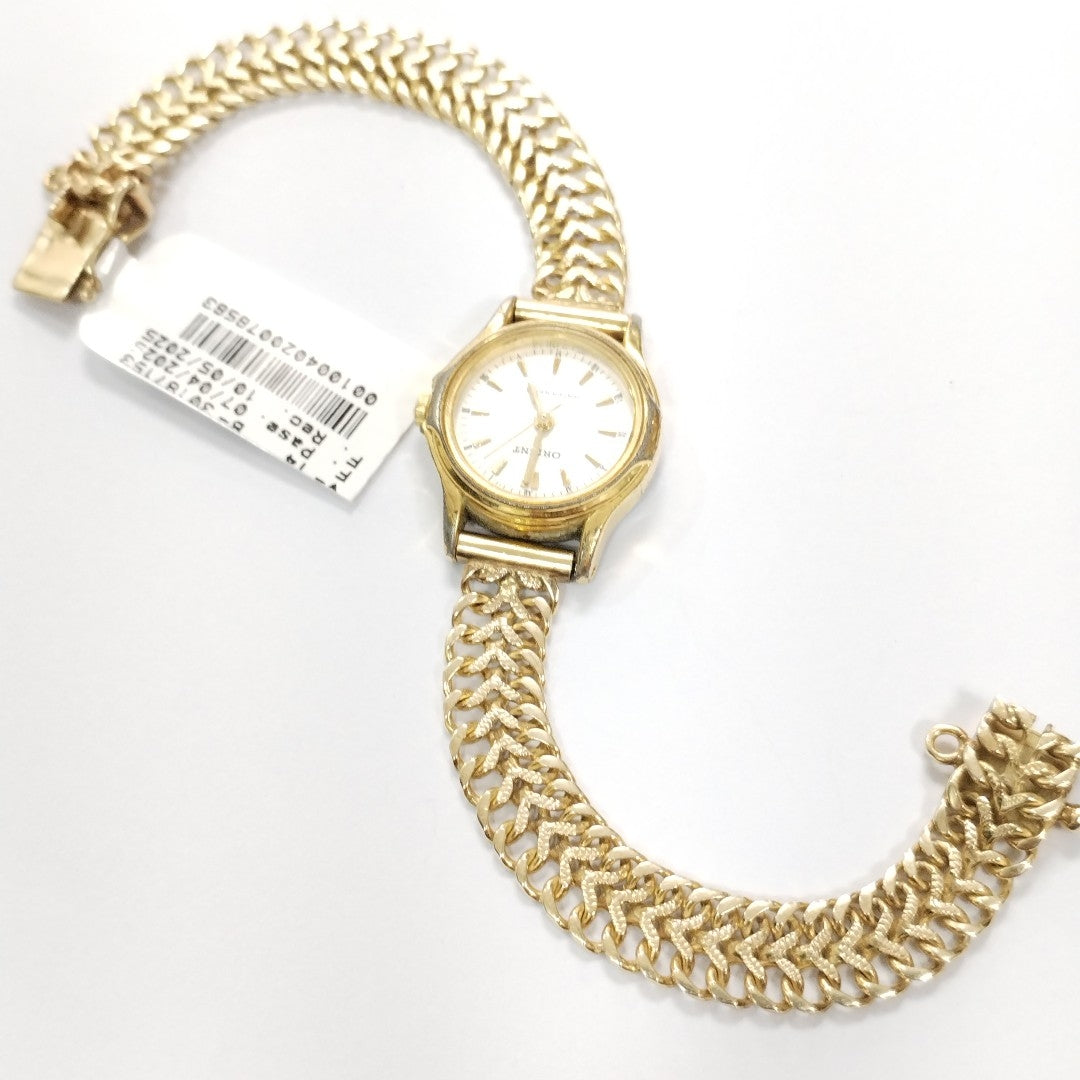 RELOJ CAJA ACERO PULSO ORO ORO 8 K 20,80 GRMS (SEMINUEVO)