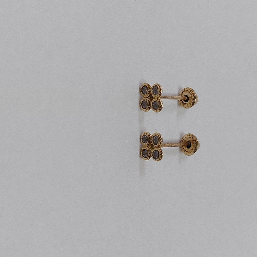 BROQUELES ORO 14K 1 (NUEVO)