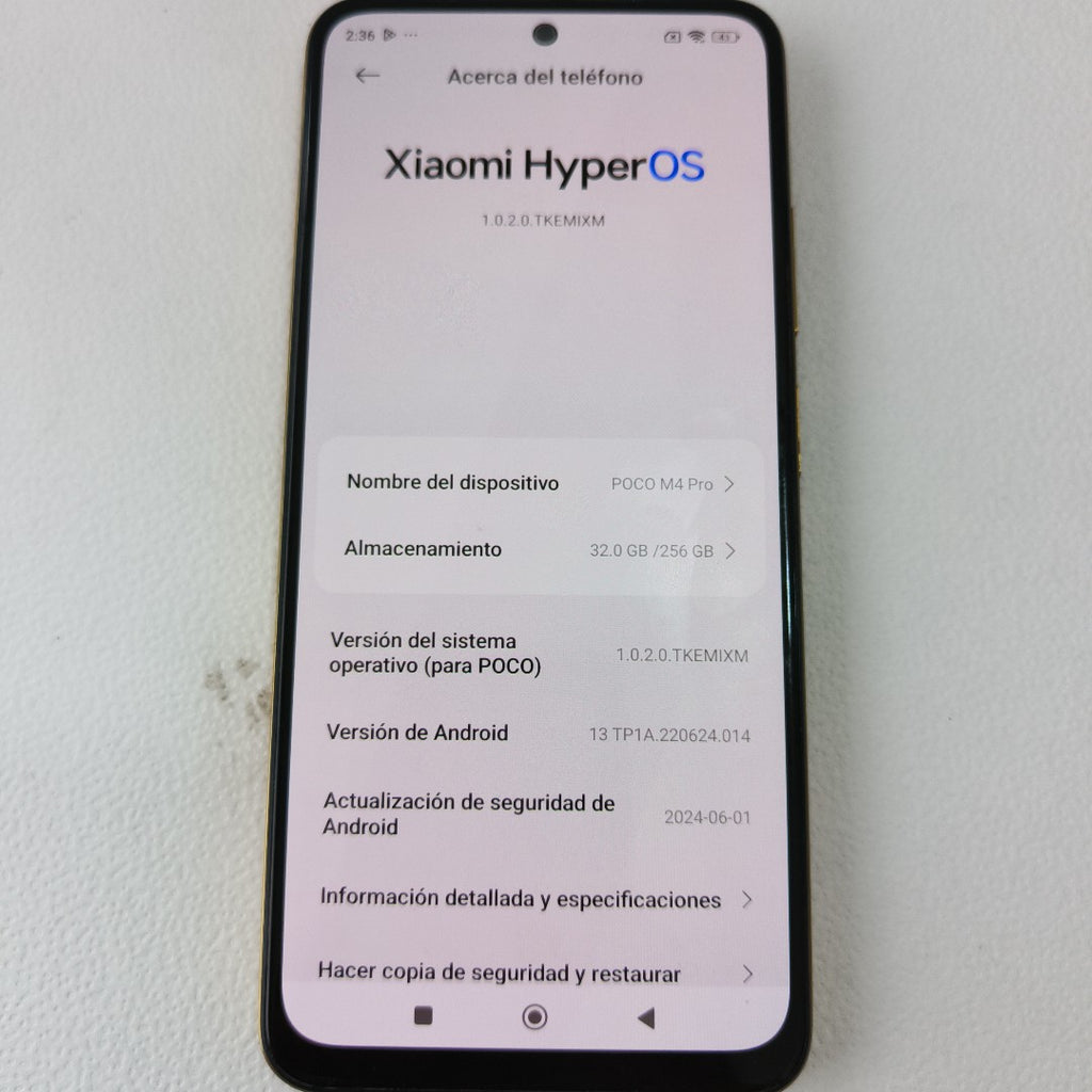 CELULAR XIAOMI POCO M4 PRO 2201117PG 256 GB 8 GB RAM