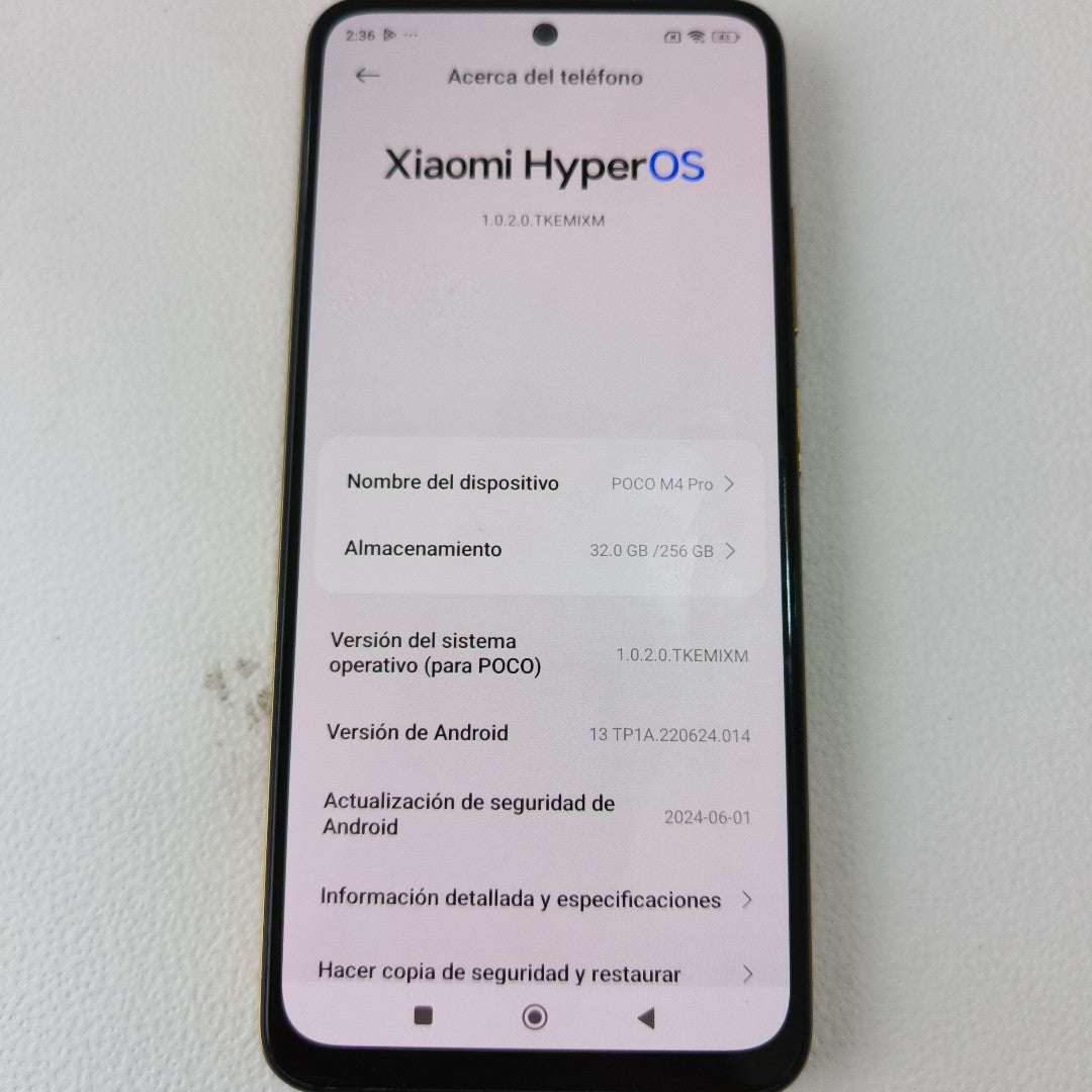 CELULAR XIAOMI POCO M4 PRO 2201117PG 256 GB 8 GB RAM