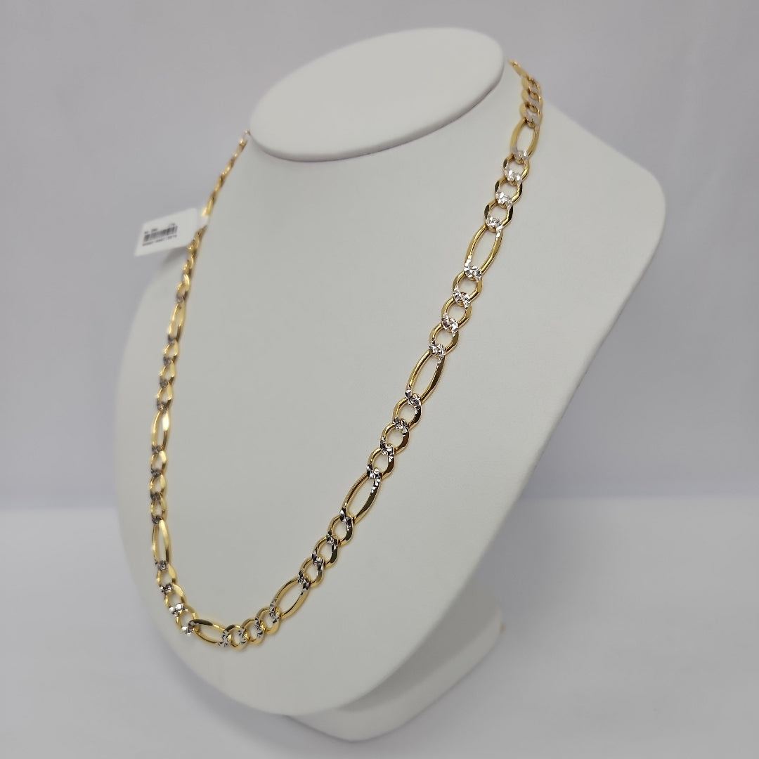 CADENAS CARTIER 3*1 DIAMANTADA ORO 14K 38.5 (NUEVO)