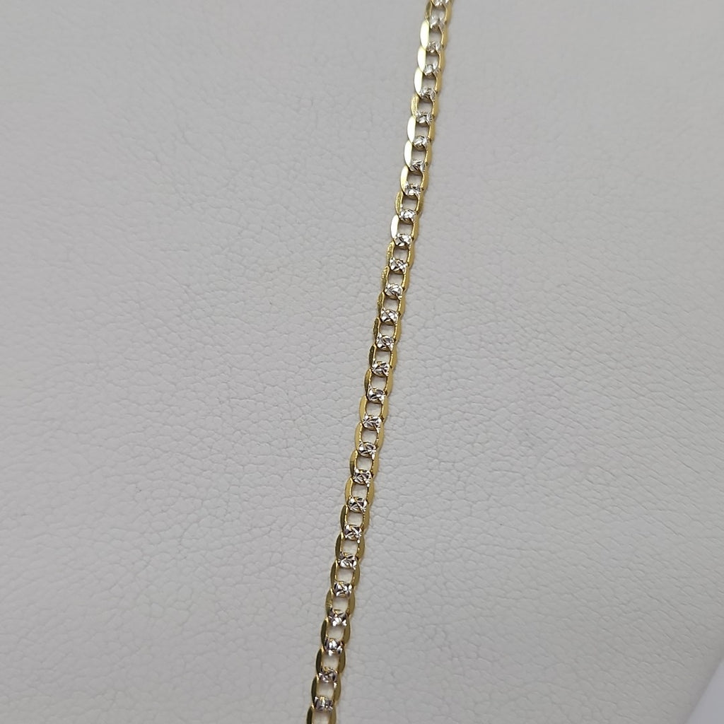 CADENAS BARBADA DIAMANTADA ORO 14K 5.2 (NUEVO)