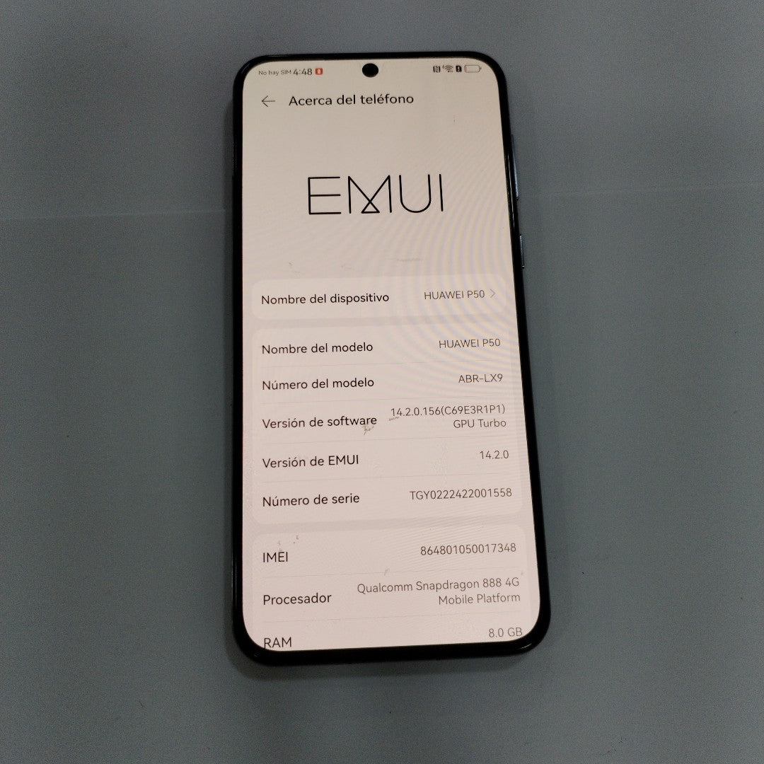 CELULAR HUAWEI P50 ABR-LX9 256 GB 8 GB RAM (SEMINUEVO)